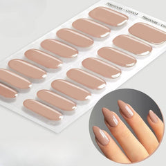 Sparkly Gradient Aurora Gel Nail Strips – UV/LED Compatible