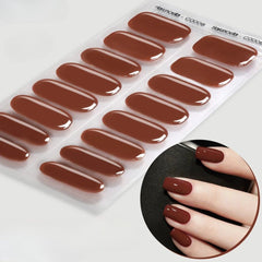 Sparkly Gradient Aurora Gel Nail Strips – UV/LED Compatible