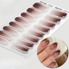 Sparkly Gradient Aurora Gel Nail Strips – UV/LED Compatible
