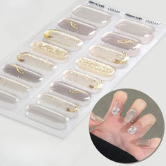 Sparkly Gradient Aurora Gel Nail Strips – UV/LED Compatible