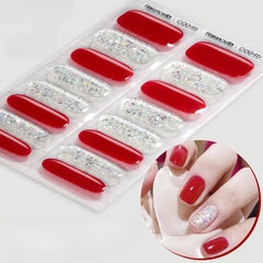 Sparkly Gradient Aurora Gel Nail Strips – UV/LED Compatible