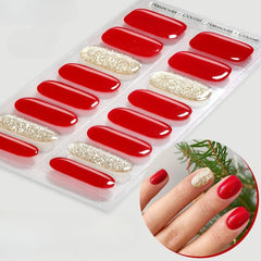 Sparkly Gradient Aurora Gel Nail Strips – UV/LED Compatible
