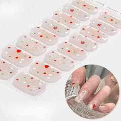 Sparkly Gradient Aurora Gel Nail Strips – UV/LED Compatible