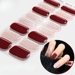 Sparkly Gradient Aurora Gel Nail Strips – UV/LED Compatible