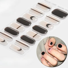 Sparkly Gradient Aurora Gel Nail Strips – UV/LED Compatible