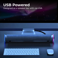 Bluetooth PC Speaker Bar Subwoofer for Laptop