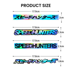 Speed Hunters Reflective Car & Bike Vinyl Decals