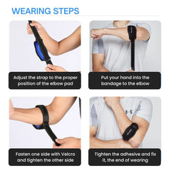 Sports Shock-Absorbing Elbow Support Strap