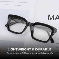 Square Reading Glasses for Unisex HD Large Frame