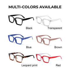 Square Reading Glasses for Unisex HD Large Frame