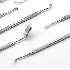 Stainless Steel Dental Pick Tool Kit – Scraper, Probe & Remover