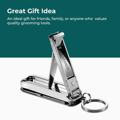 Stainless Steel Nail Cutter Set – File, Scissors, Opener
