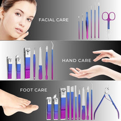 Stainless Steel Nail Kit – Manicure & Pedicure Set