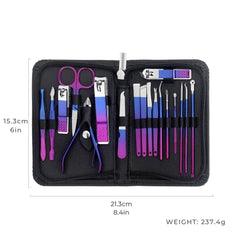 Stainless Steel Nail Kit – Manicure & Pedicure Set