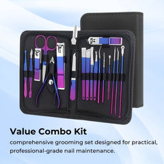 Stainless Steel Nail Kit – Manicure & Pedicure Set