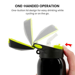 Stainless Steel Vacuum Bicycle Water Bottle with Straw