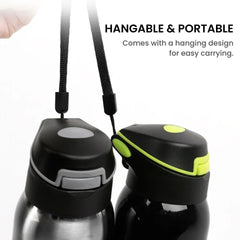 Stainless Steel Vacuum Bicycle Water Bottle with Straw