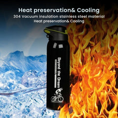 Stainless Steel Vacuum Bicycle Water Bottle with Straw