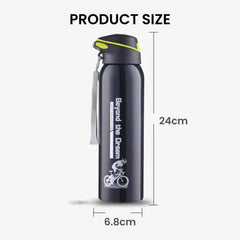 Stainless Steel Vacuum Bicycle Water Bottle with Straw