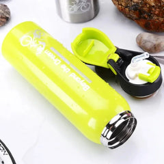 Stainless Steel Vacuum Bicycle Water Bottle with Straw