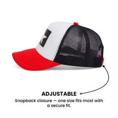 Star Patch Trucker Cap — Mesh Snapback