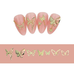 Star Nail Studs 100pcs Gold Silver Mix | Manicure Charms