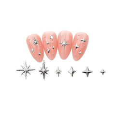 Star Nail Studs 100pcs Gold Silver Mix | Manicure Charms