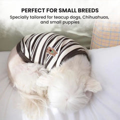 Striped Dog T-Shirt Soft Cotton Puppy Clothes Outfit