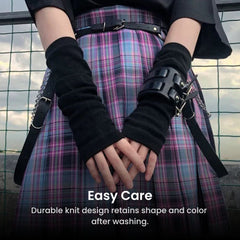 Striped Arm Warmers Socks – Goth Punk Kawaii Style