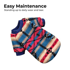Warm Striped Pet Sweatshirt for Dogs & Cats