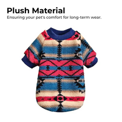 Warm Striped Pet Sweatshirt for Dogs & Cats