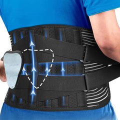 Adjustable Lumbar Back Support Belt for Pain Relief
