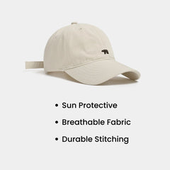 Stylish Bear Embroidered Unisex Baseball Cap