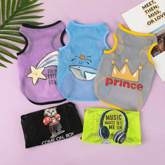 Breathable Summer Pet T-Shirt for Small Dogs & Cats
