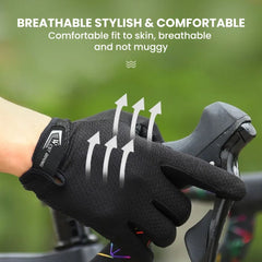 Summer MTB Full-Finger Touchscreen Cycling Gloves