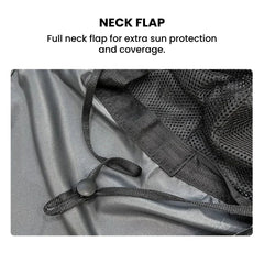 Sun Shield Hat with Neck Flap — Wide Brim Sun Protection