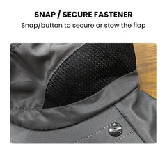 Sun Shield Hat with Neck Flap — Wide Brim Sun Protection