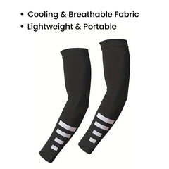 Sun Protection Arm Sleeves – UV Cooling Sports Wear