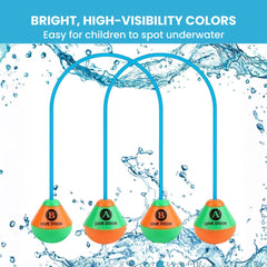 Swim-Through Dive Door Ring – Pool Game for Kids & Adults bright