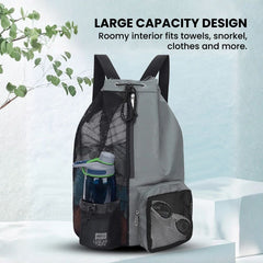 Swim & Beach Waterproof Backpack — Wet/Dry Swim Bag