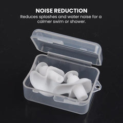 Swimming Silicone Earplugs – Waterproof Soft Fit - noise reduction