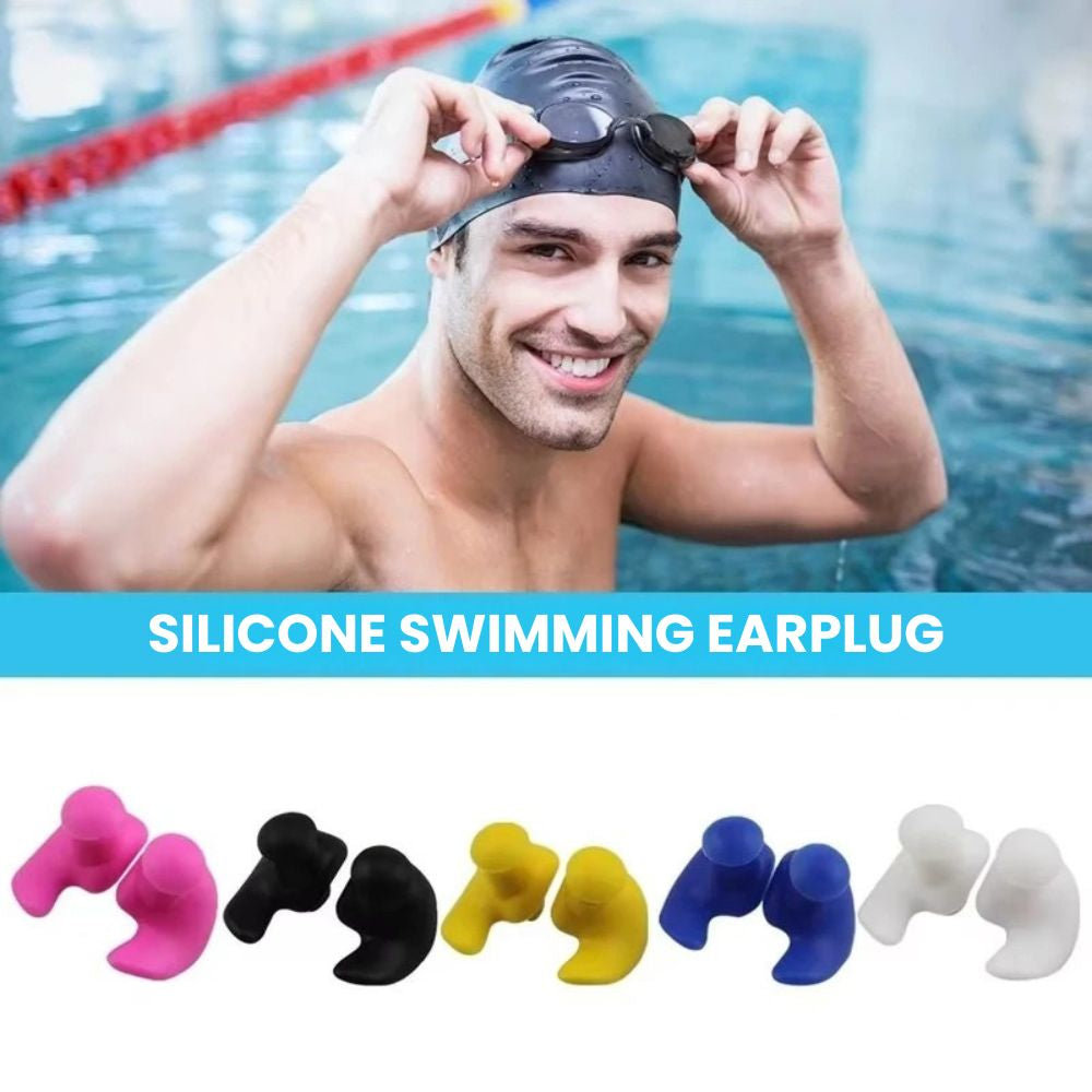 Swimming Silicone Earplugs – Waterproof Soft Fit - earplug