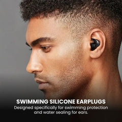 Swimming Silicone Earplugs & Nose Clip Set - earplug