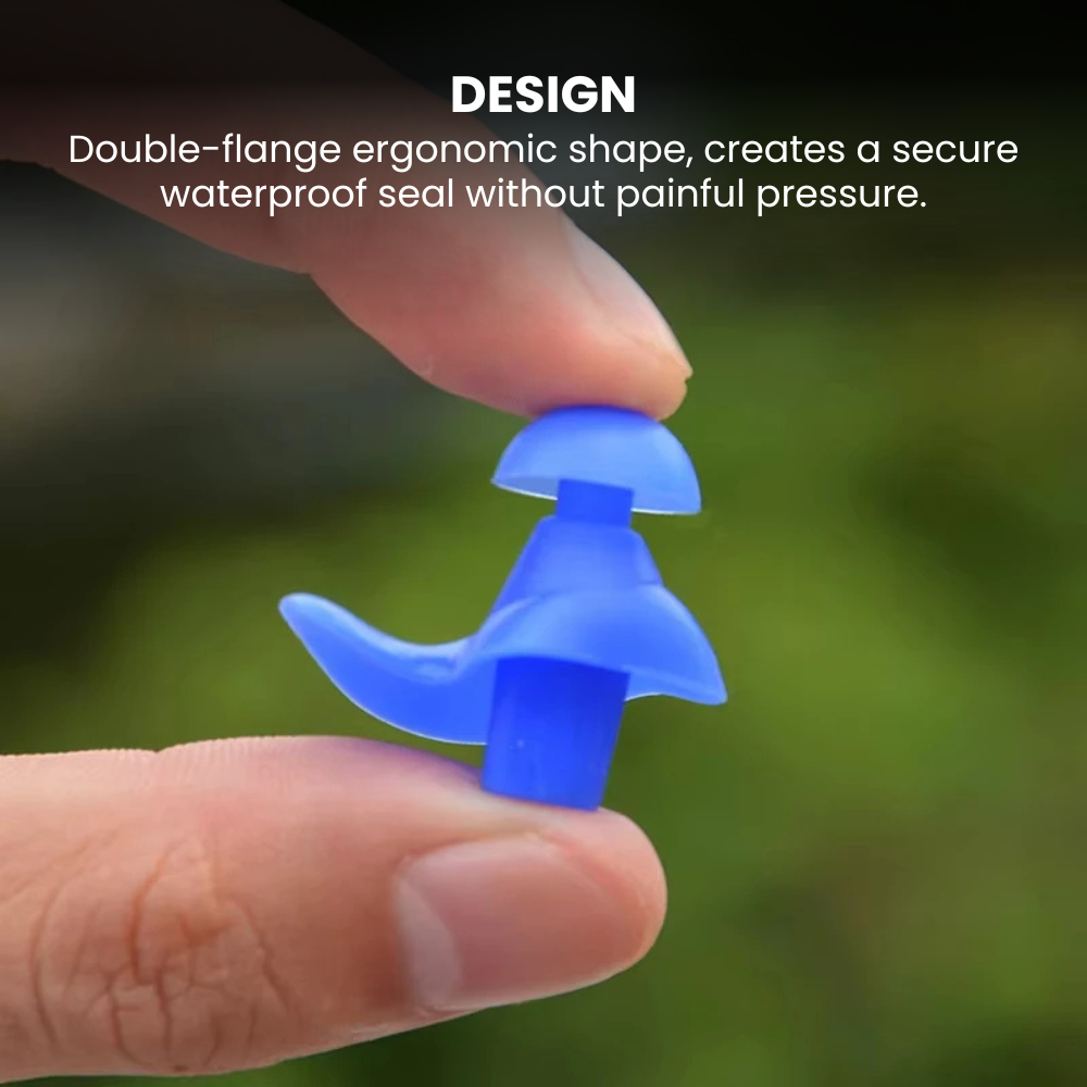 Swimming Silicone Earplugs – Waterproof Soft Fit - DESIGN