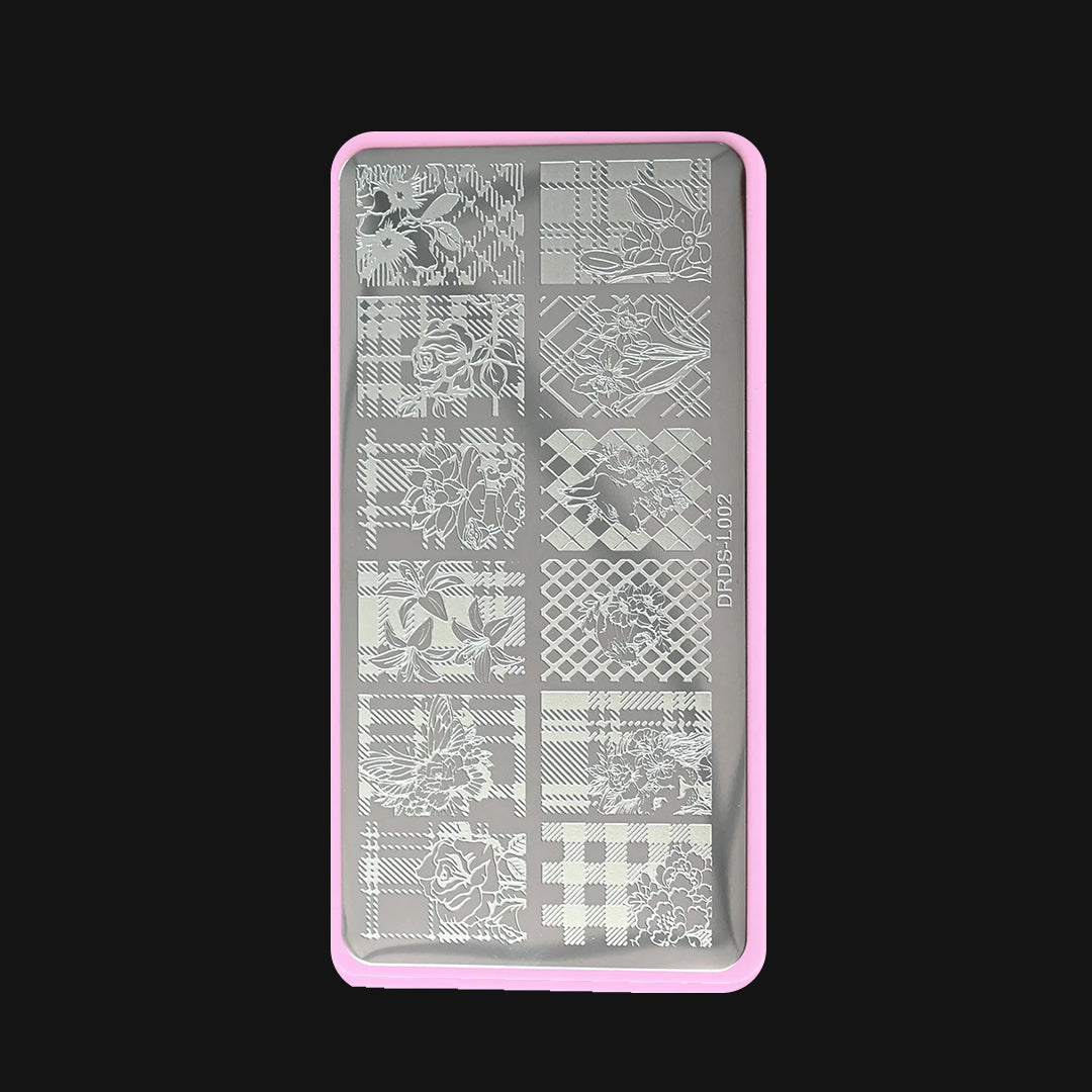 Nail Art Stamping Plate – Floral & Pattern Designs