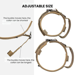Tactical Adjustable Dog Collar — 1.5" Heavy-Duty