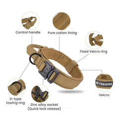 Tactical Military Dog Collar - Heavy Duty Nylon