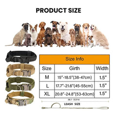 Tactical Military Dog Collar - Heavy Duty Nylon