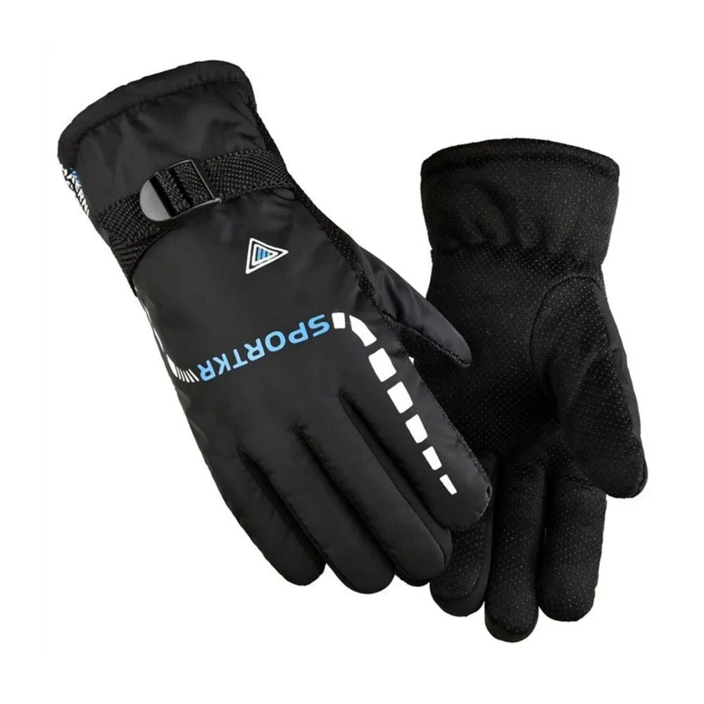 Thermal Winter Gloves — Velvet Lined Anti-Slip Strap