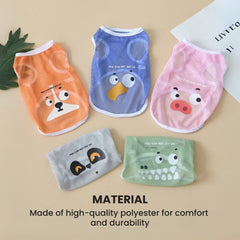 Cute Cartoon Dog Shirt – Soft Breathable Pet Summer Outfit